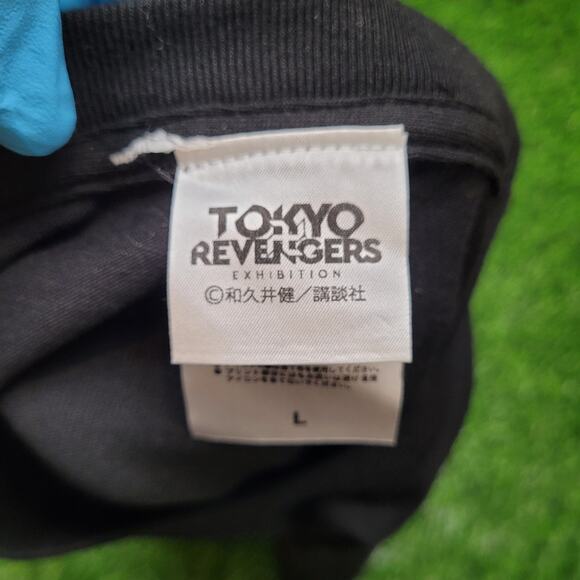 RARE Official Tokyo Revengers Exhibition Mikey Manjiro Sano T-Shirt Mens L - Picture 4 of 5